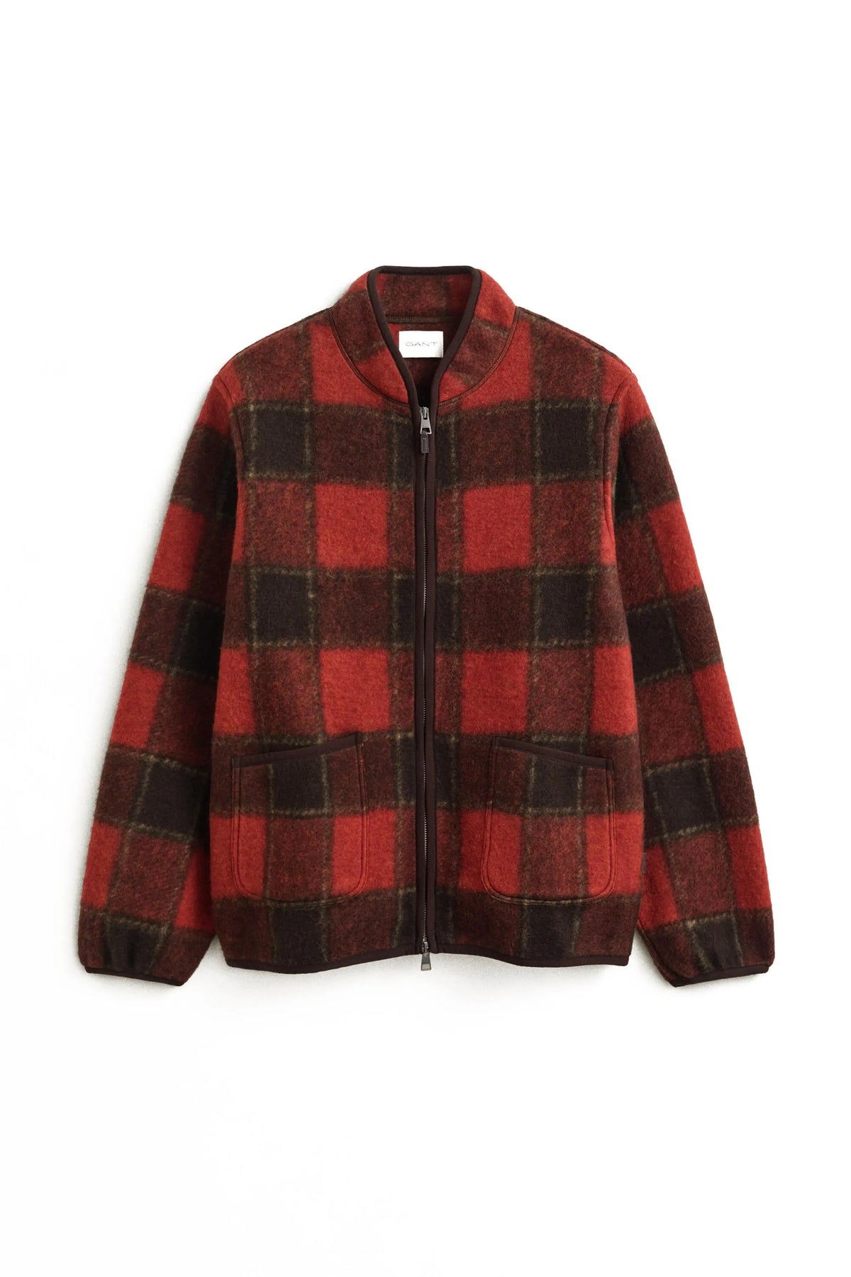 Fleecejacke mit Stehkragen