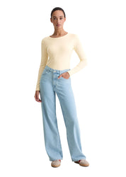 Jeans Wide Leg aus Baumwolle