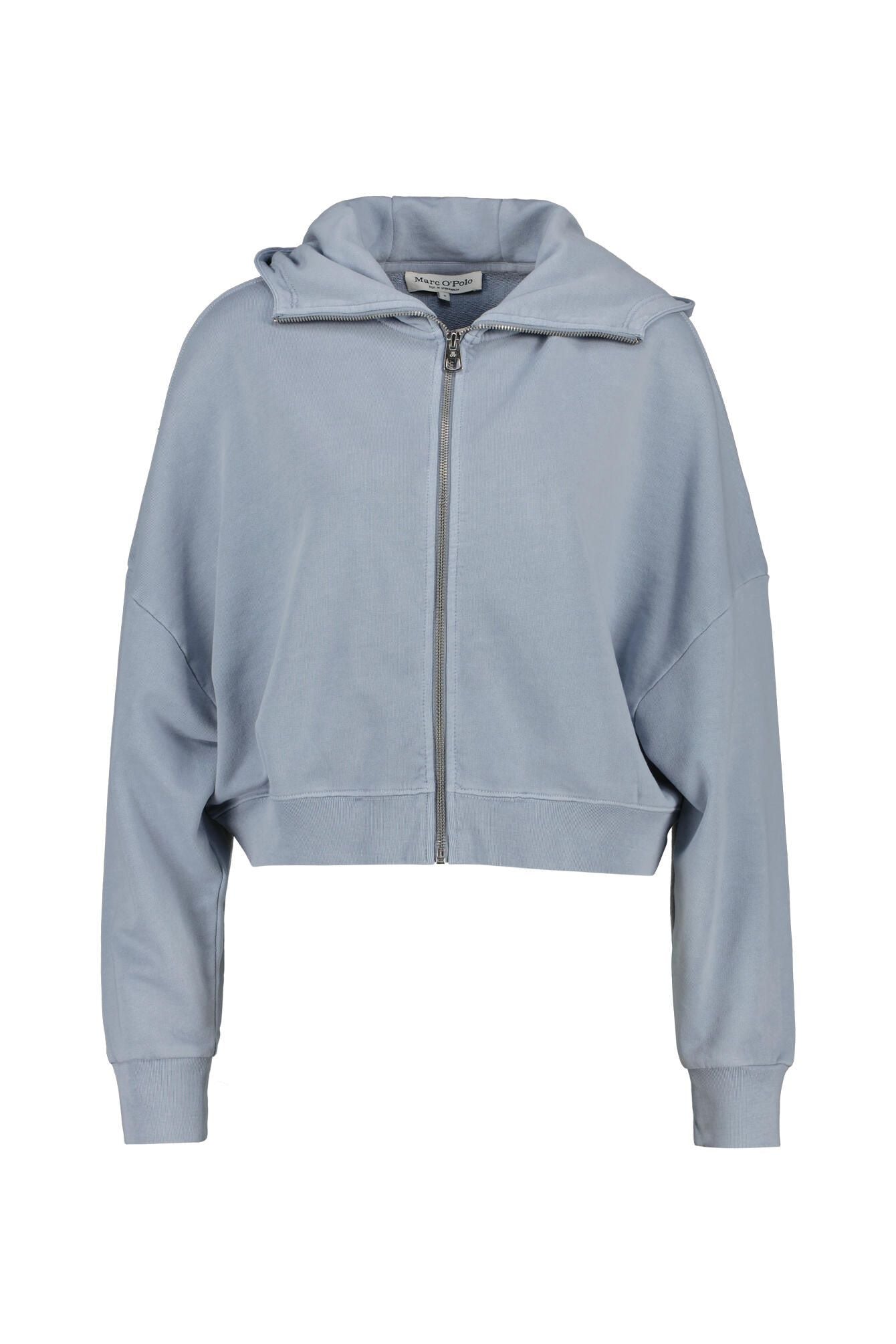 Sweatshirtjacke oversized aus Baumwolle