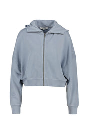 Sweatshirtjacke oversized aus Baumwolle