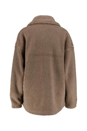 Fleecejacke mit Stehkragen