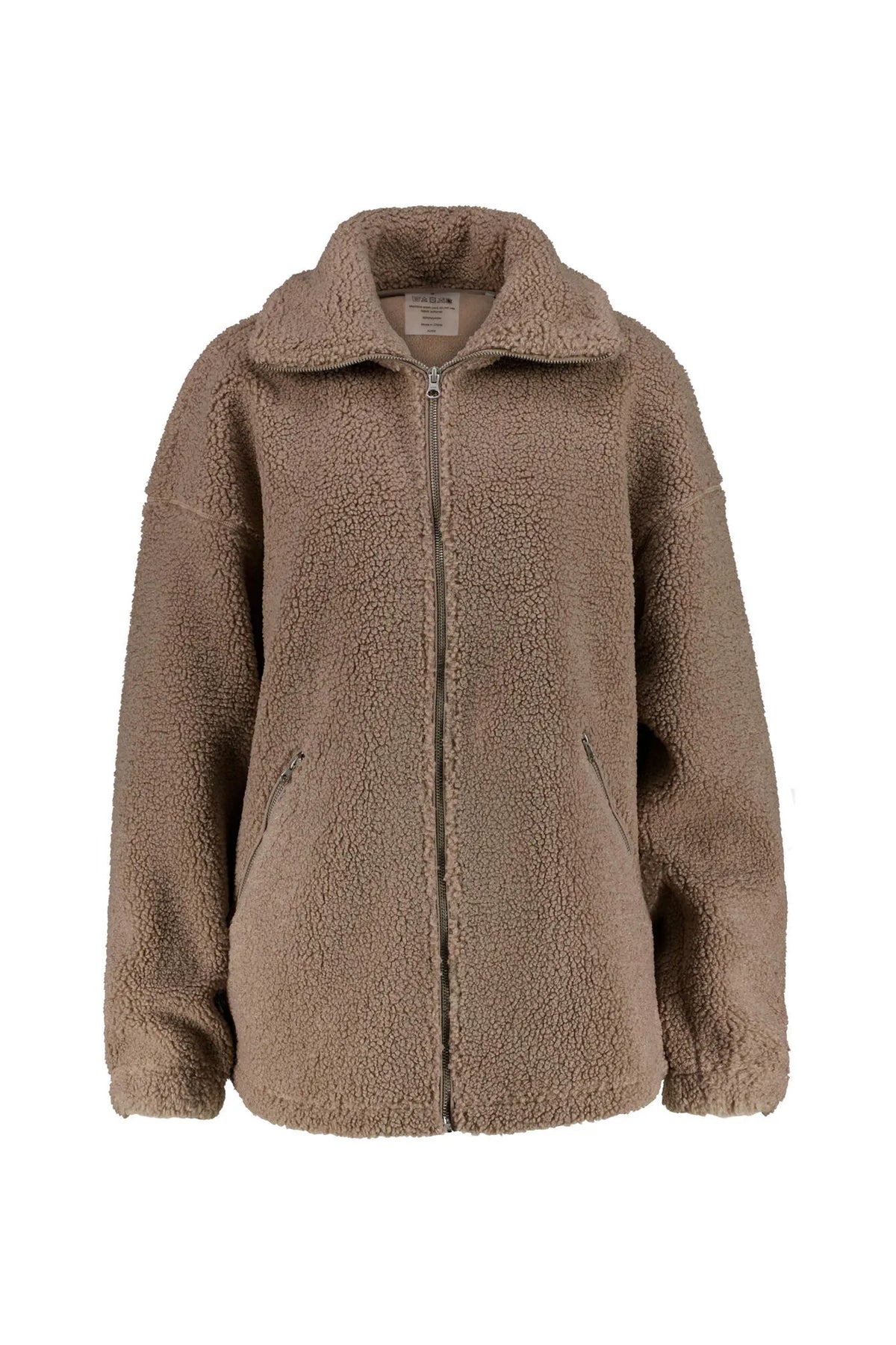 Fleecejacke mit Stehkragen