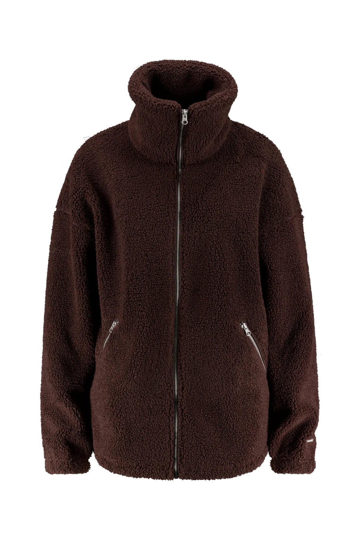 Teddy-Jacke mit Stehkragen