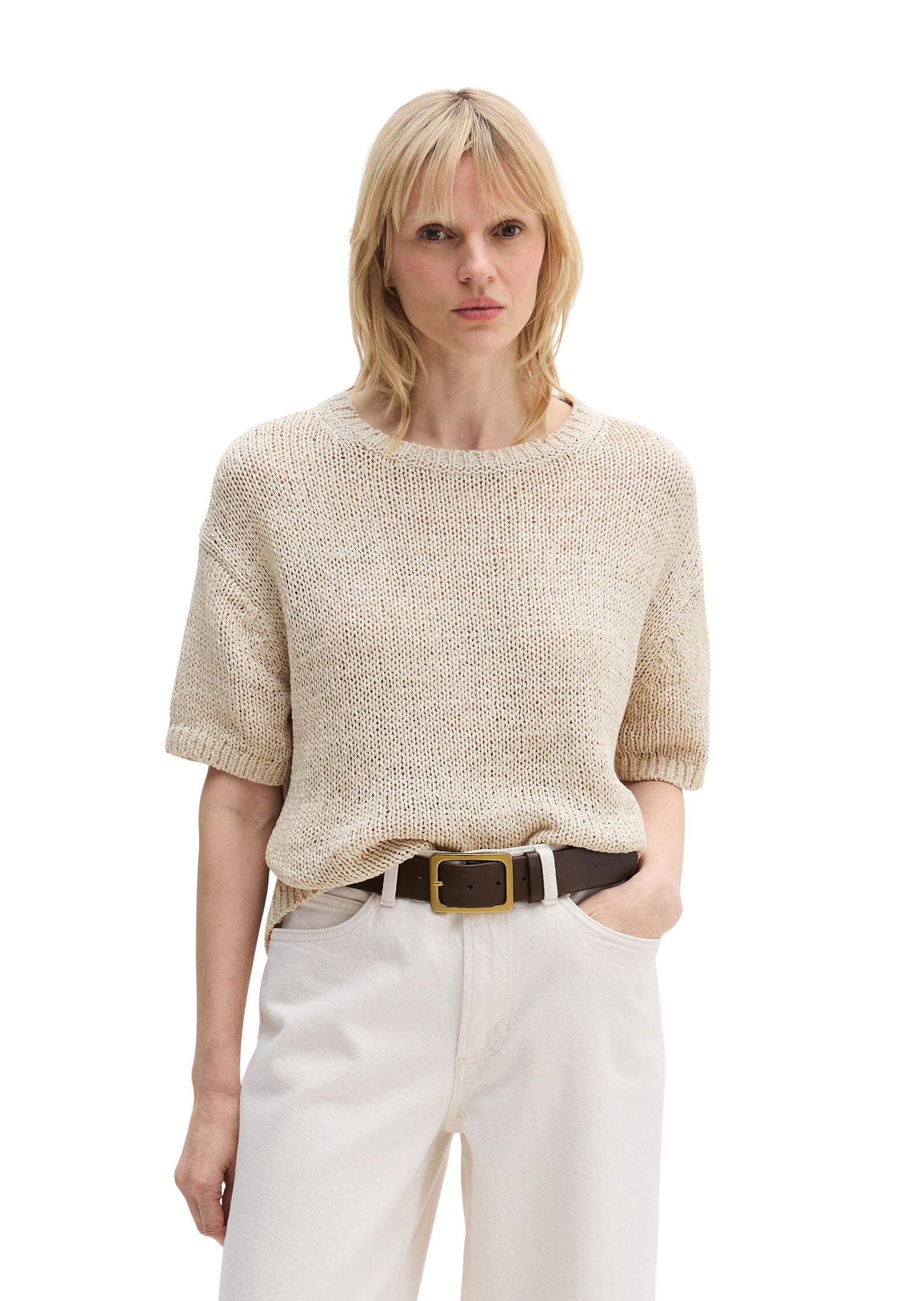 Strick-T-Shirt Loose Fit