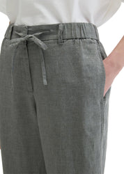 Leinenhose Straight Leg