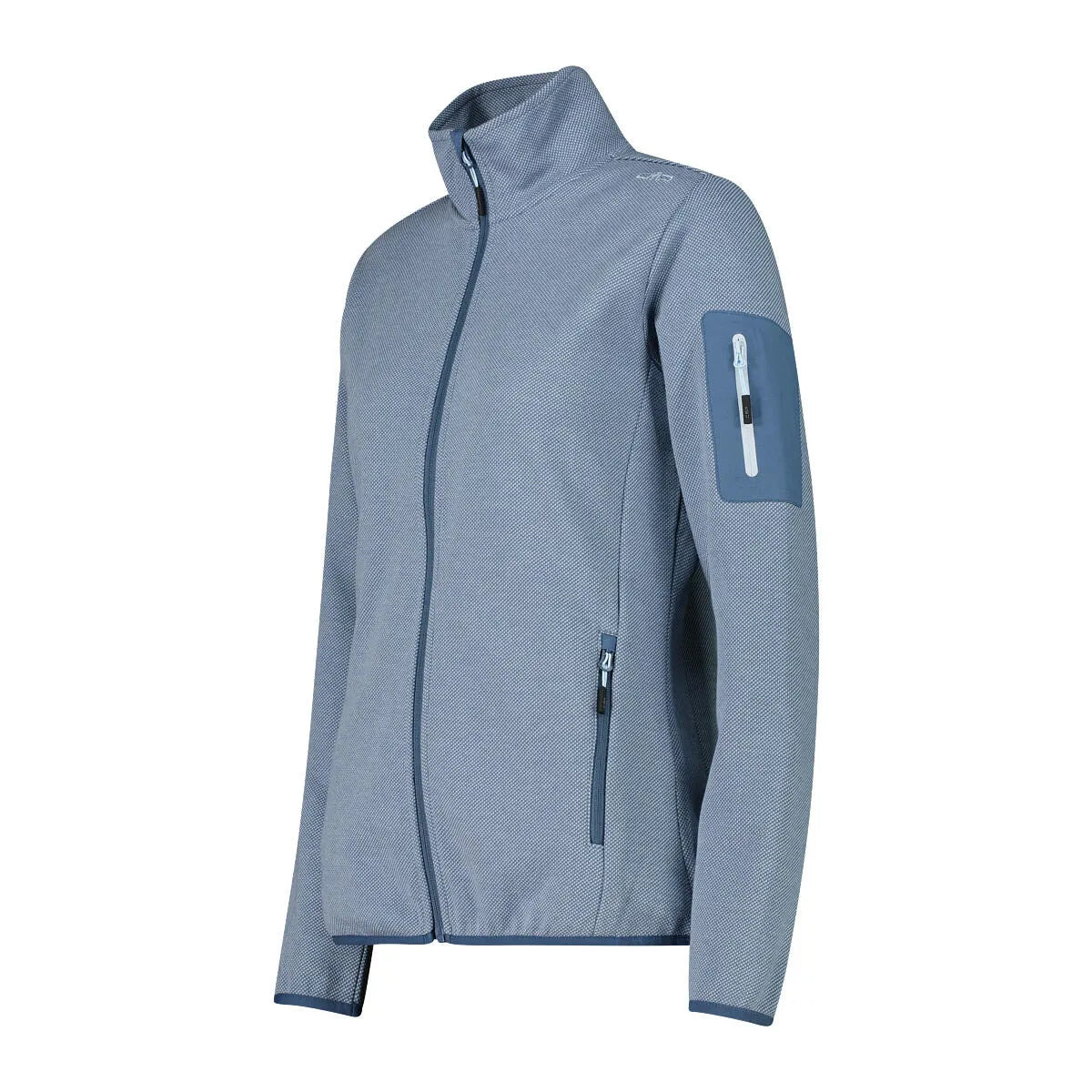 Fleecejacke mit Stehkragen