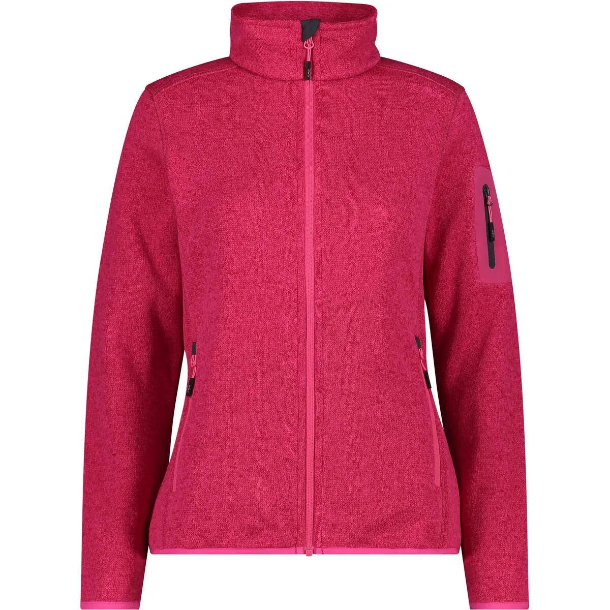 Fleecejacke mit Stehkragen
