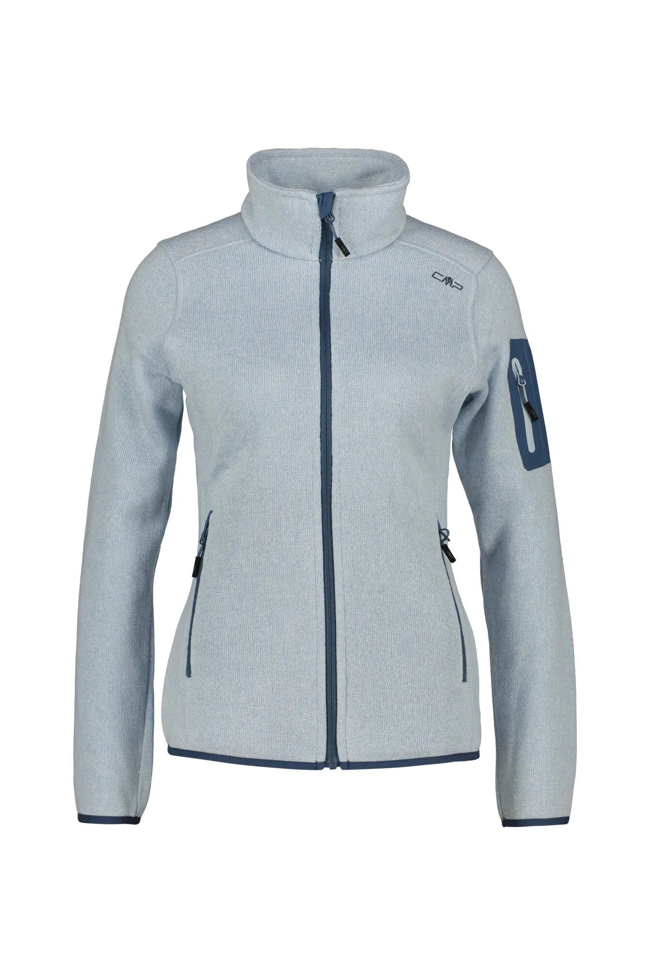 Fleecejacke mit Stehkragen
