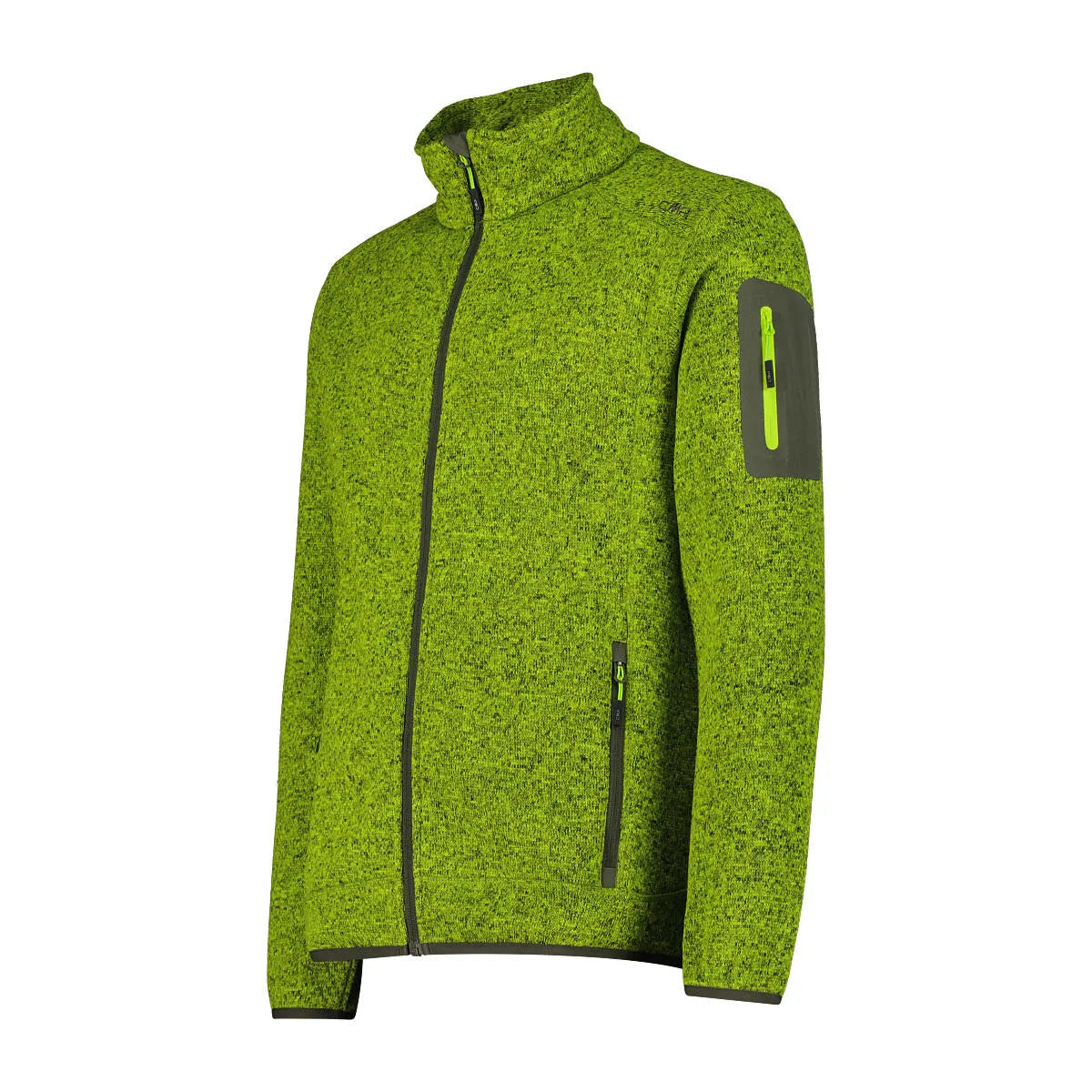 Fleecejacke mit Stehkragen
