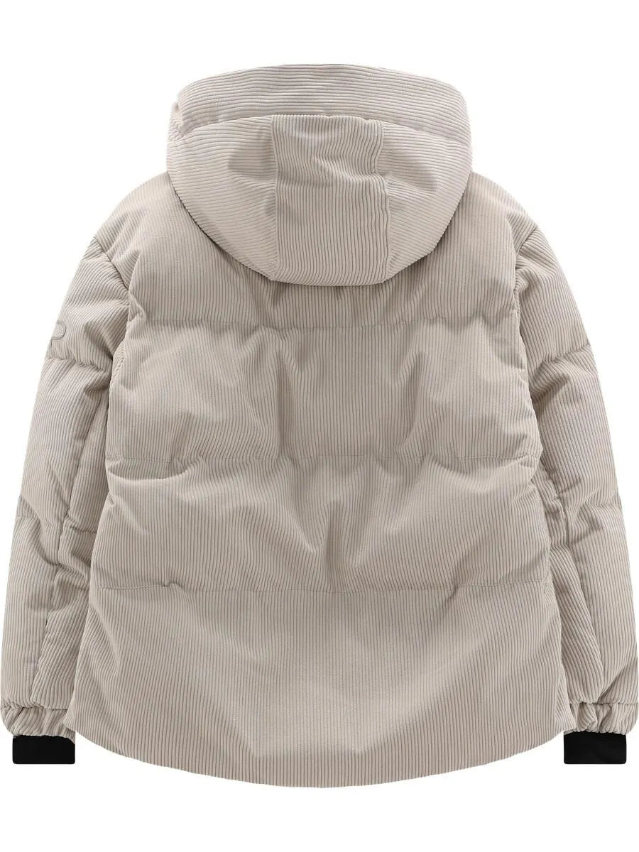 Winterjacke in Cord-Optik