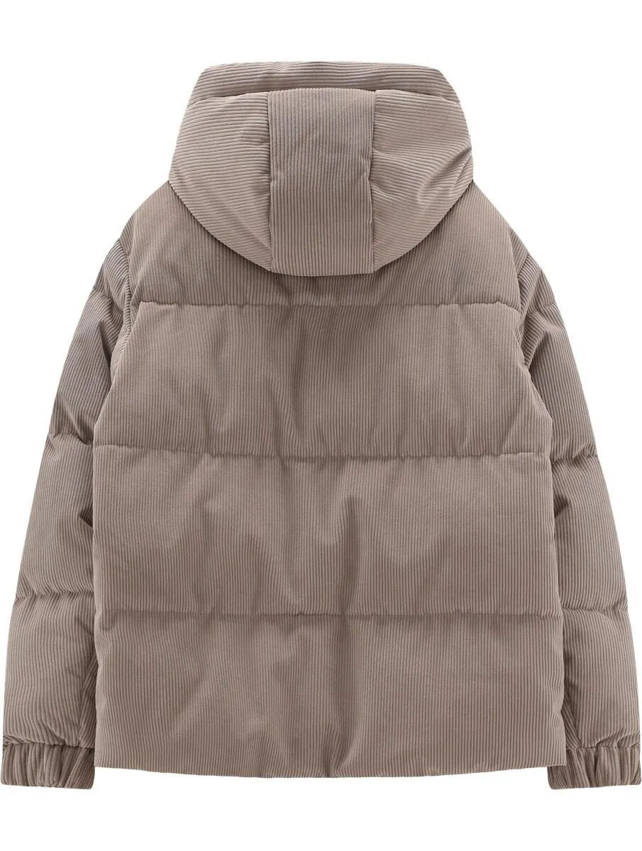 Winterjacke in Cord-Optik