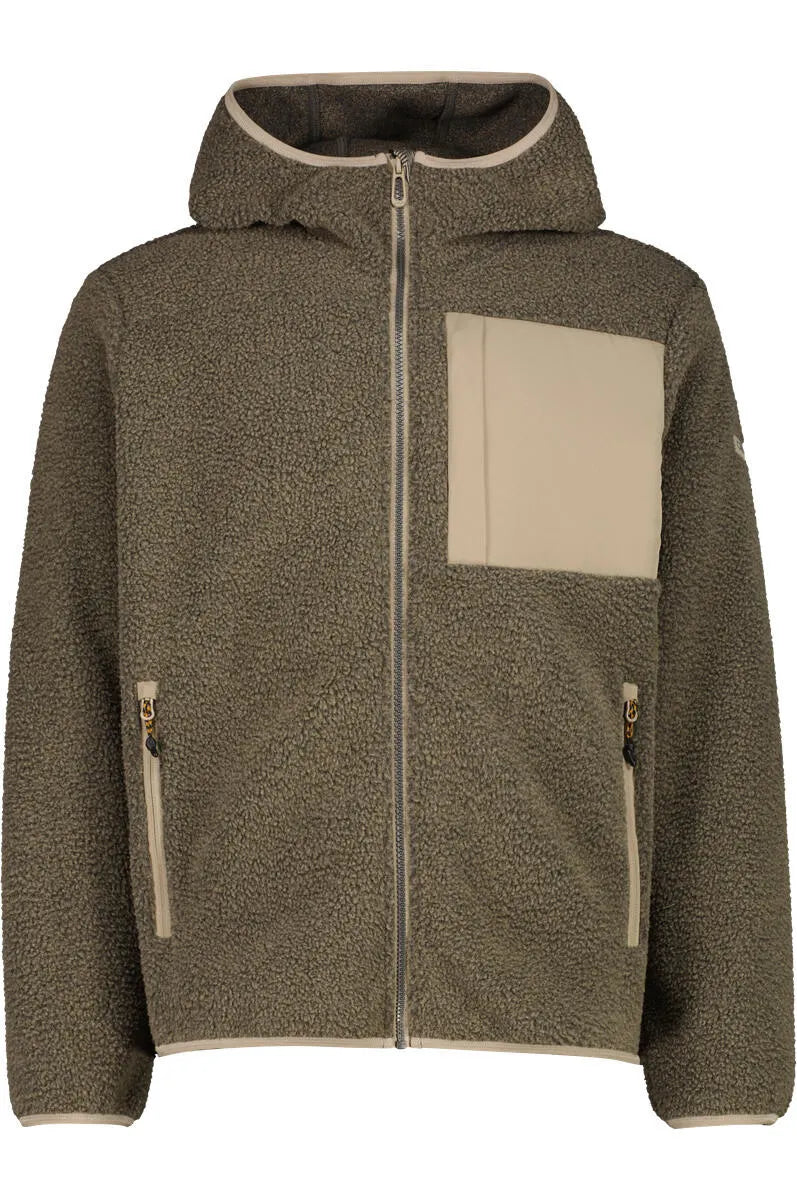 Fleecejacke mit Kapuze
