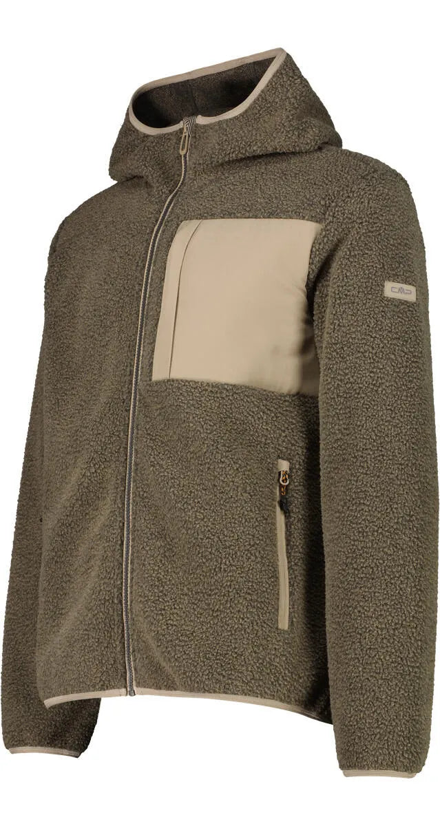 Fleecejacke mit Kapuze