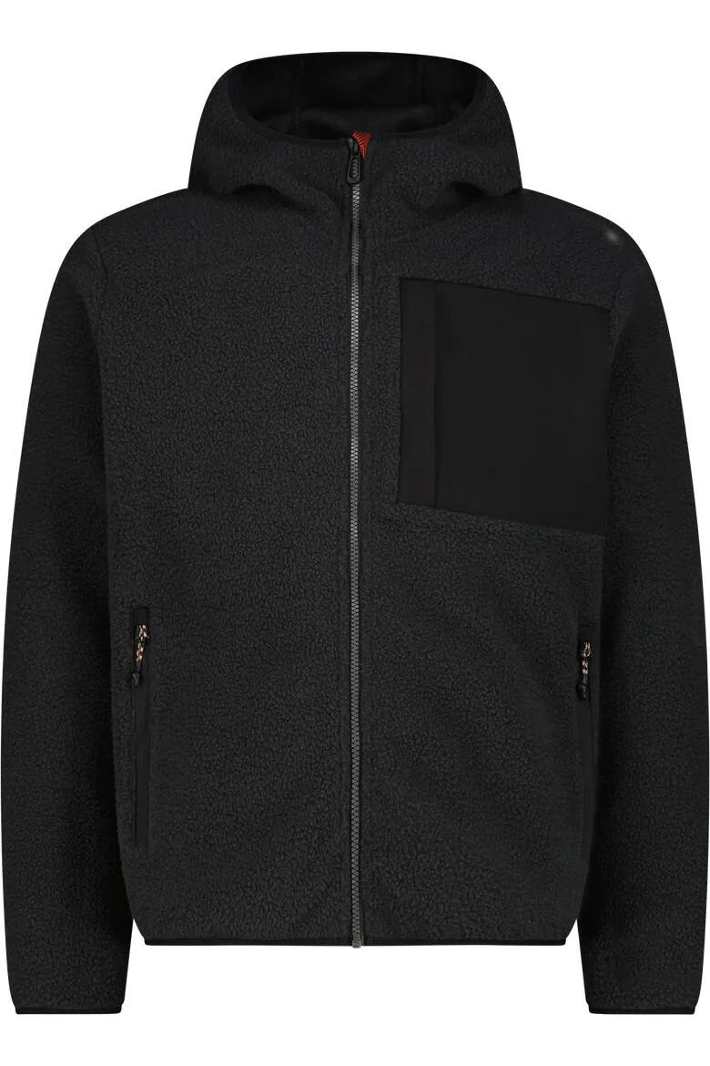 Fleecejacke mit Kapuze