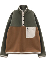 Fleecepullover mit Stehkragen