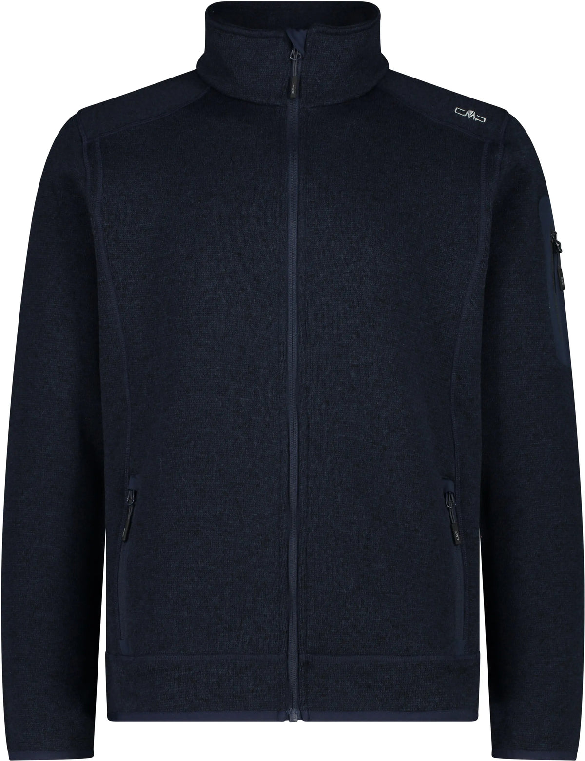 Fleecejacke mit Stehkragen