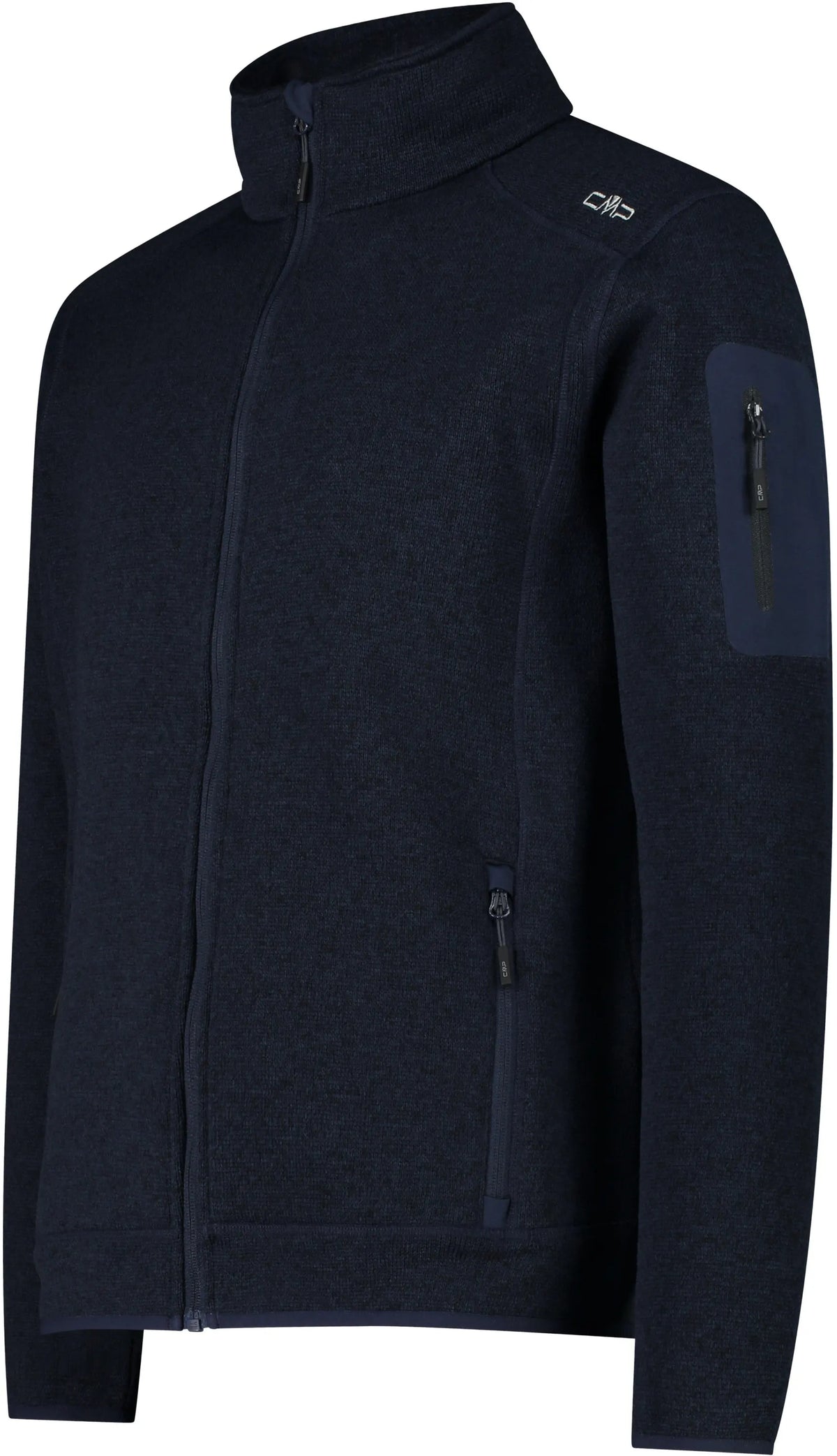 Fleecejacke mit Stehkragen