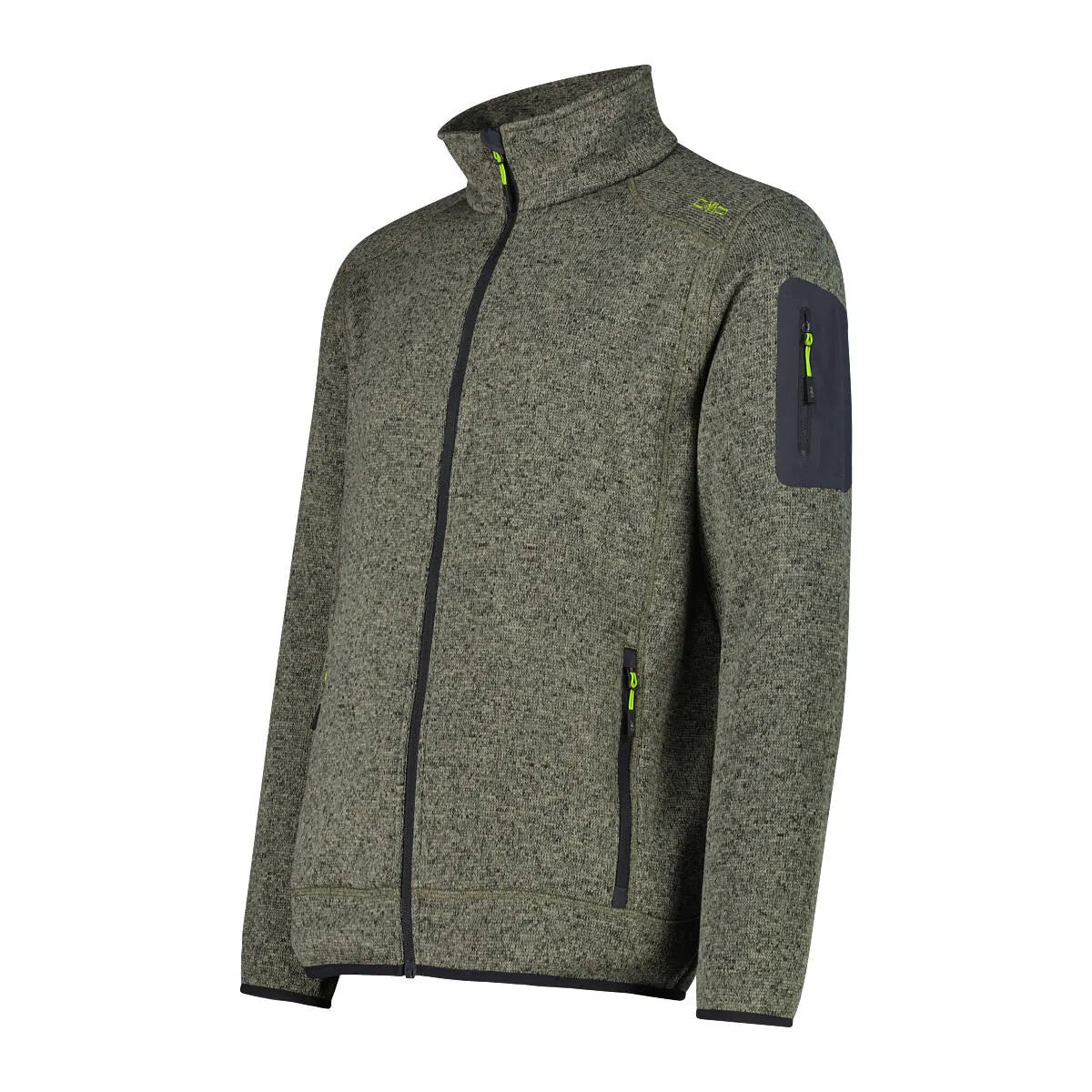 Fleecejacke mit Stehkragen