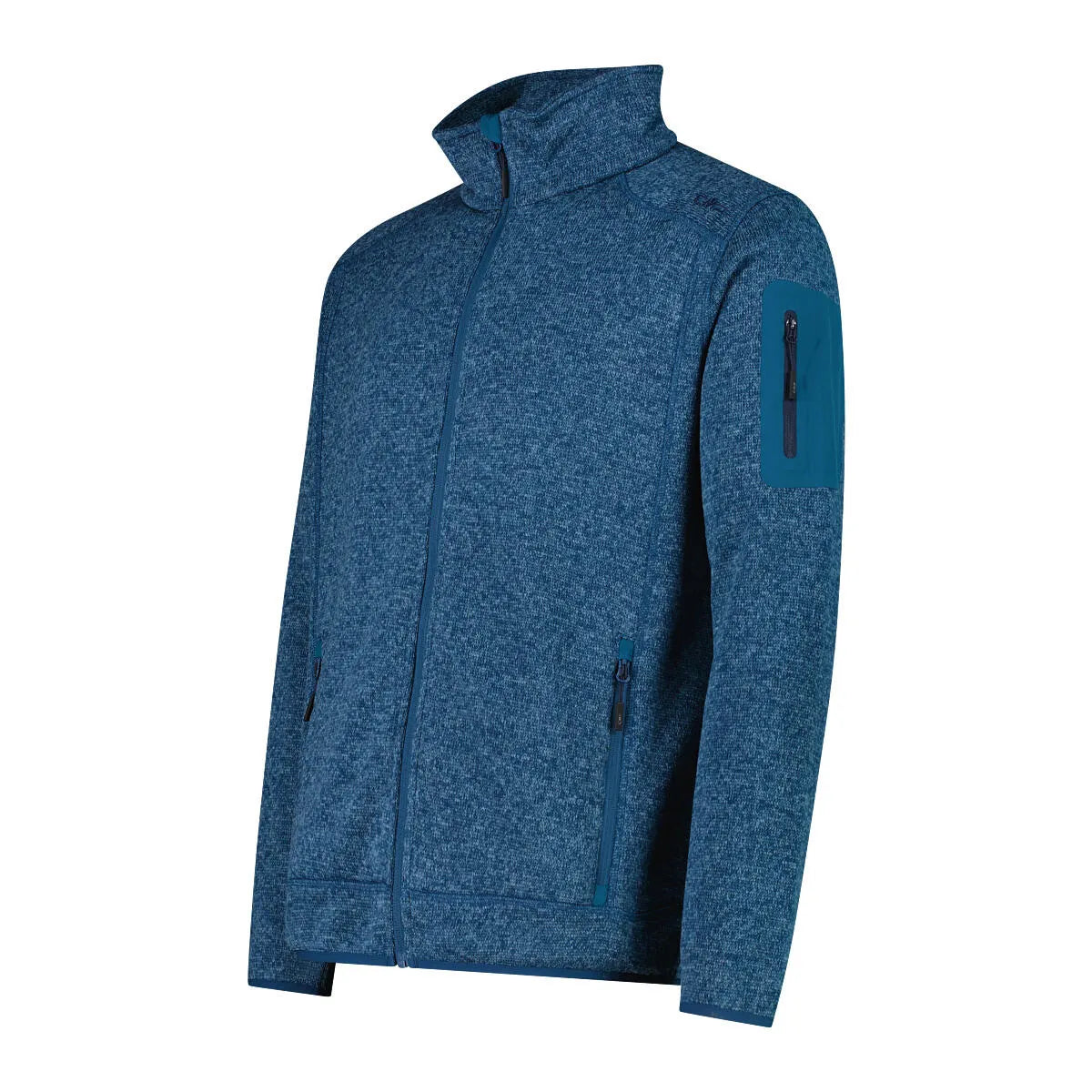 Fleecejacke mit Stehkragen