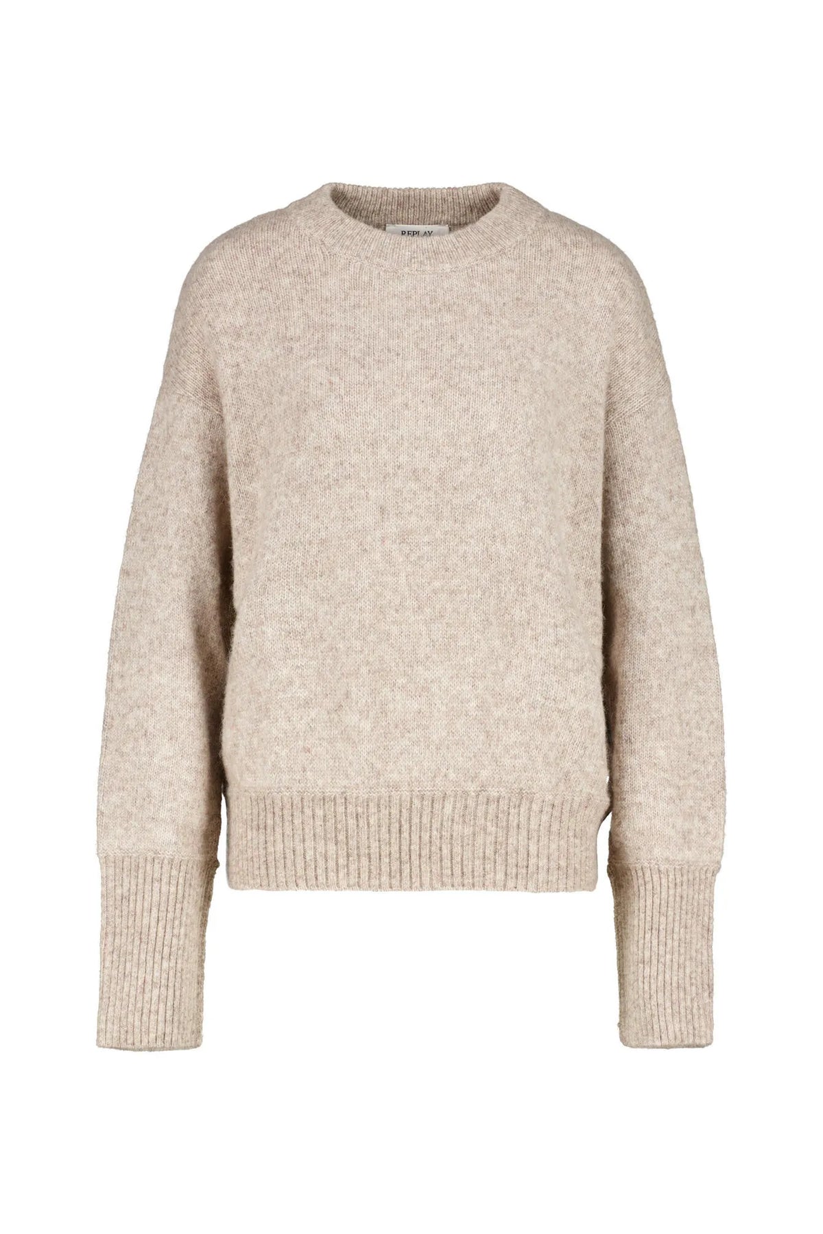 Strickpullover mit Rundhalsausschnitt