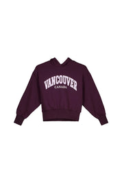 Sweatshirt aus Baumwollmix mit Kapuze
