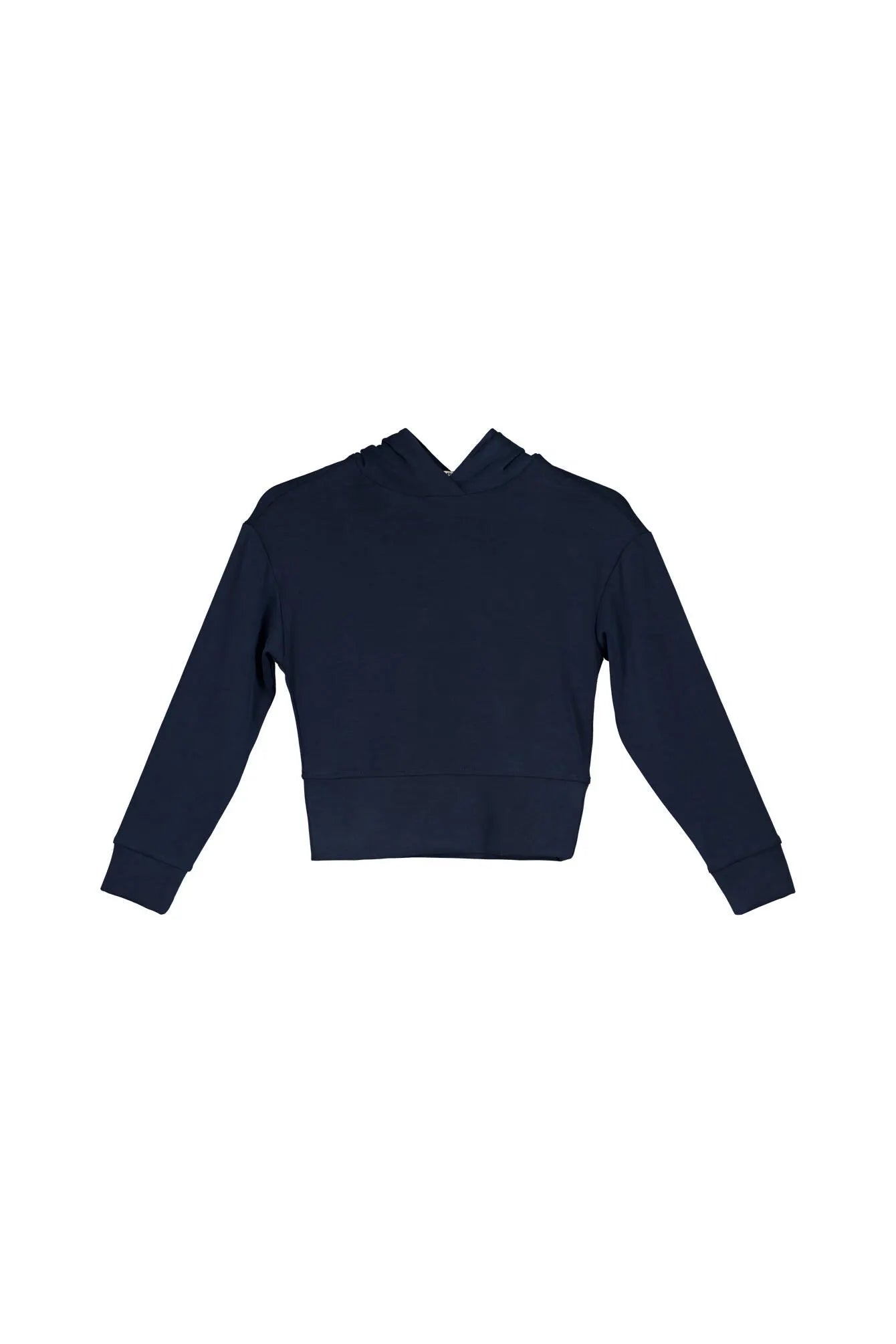 Langarmshirt aus Modalmix mit Kapuze