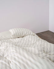Bettwäsche Classic Stripe aus Baumwollsatin