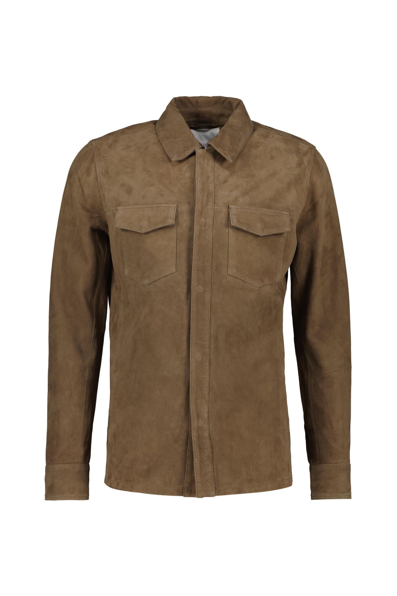 Overshirt aus Leder