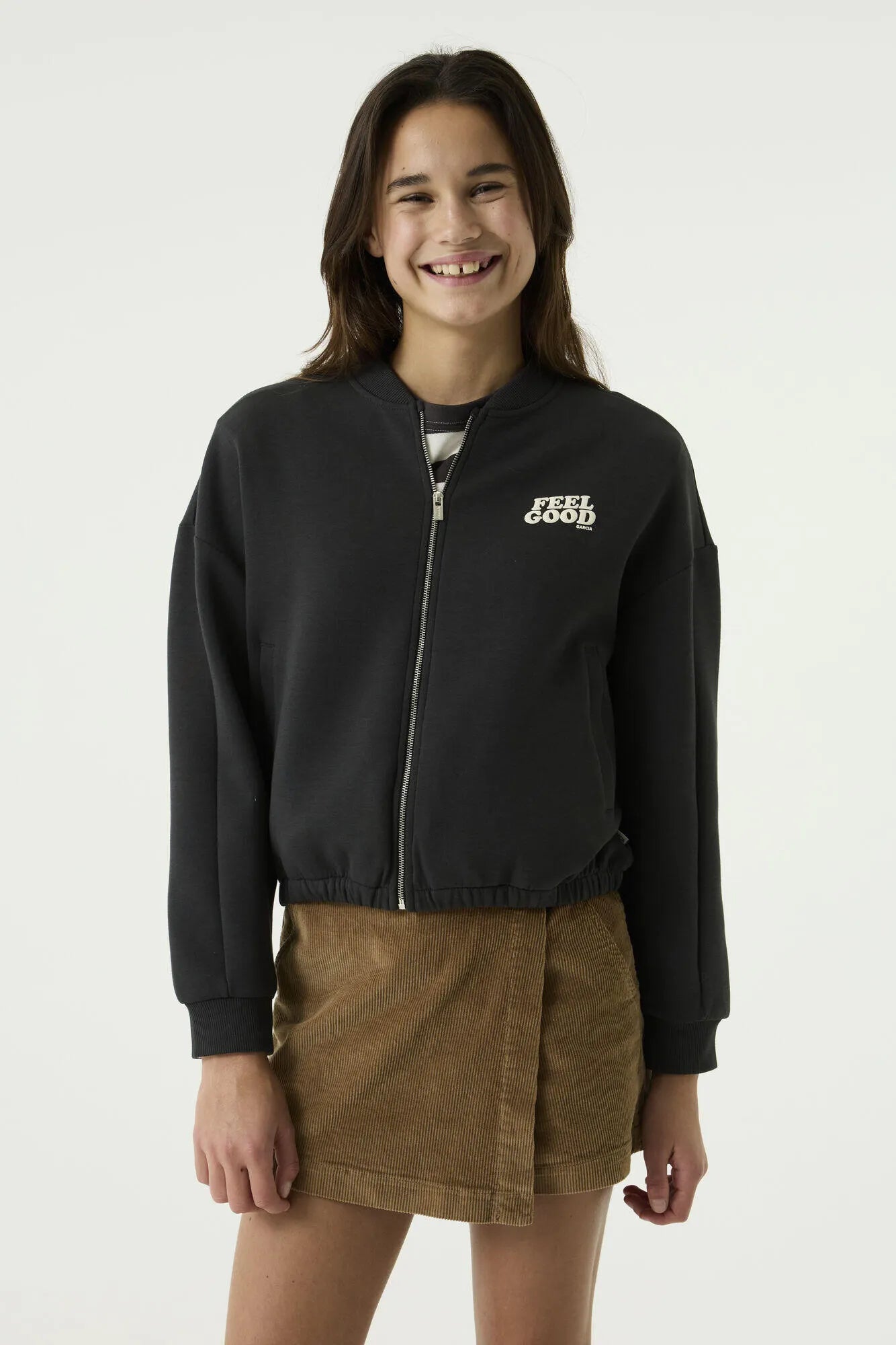 Sweatjacke aus Baumwollmix