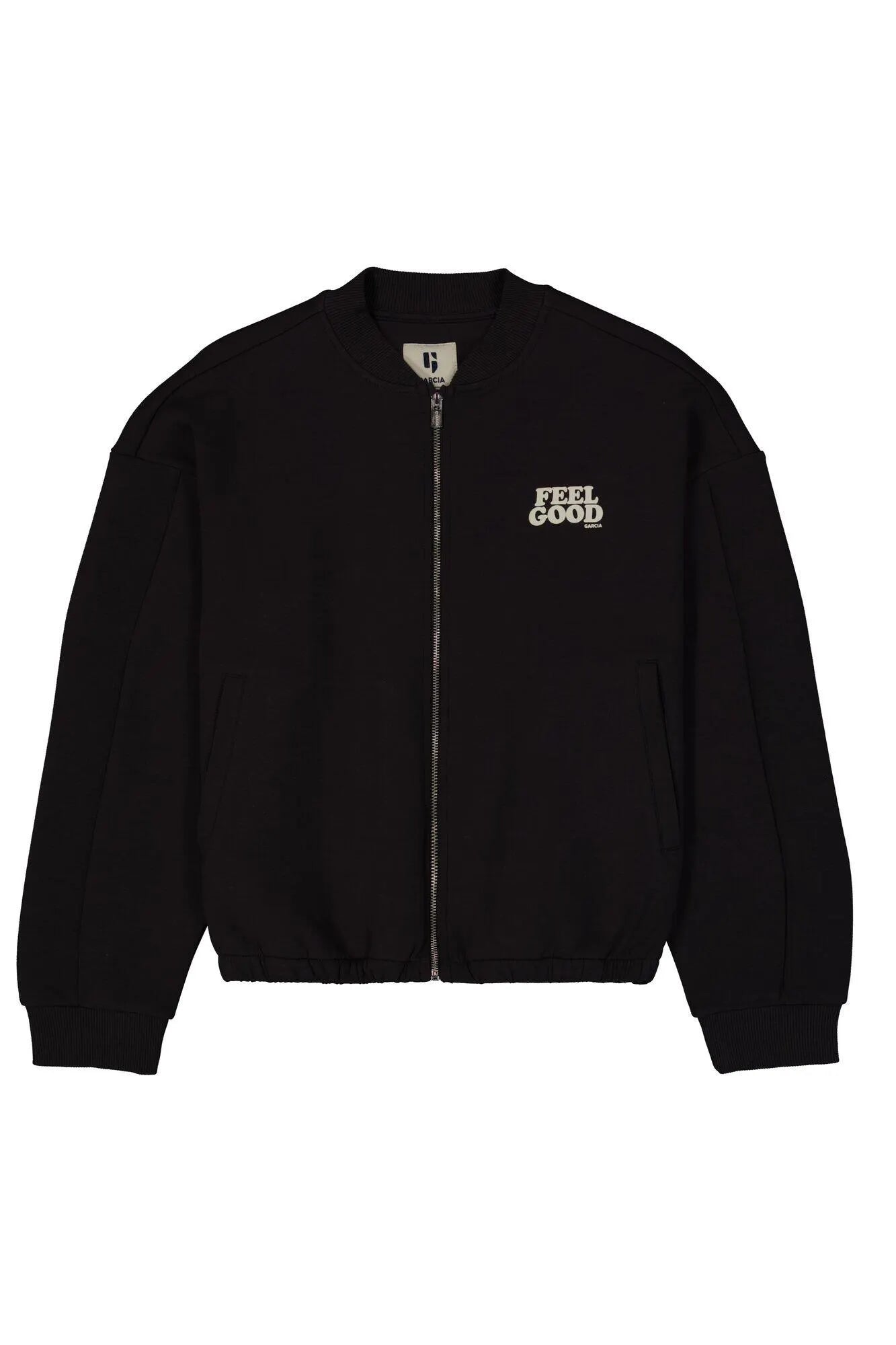 Sweatjacke aus Baumwollmix