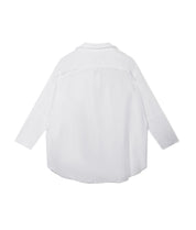 Bluse Oversized Fit aus Leinenmix