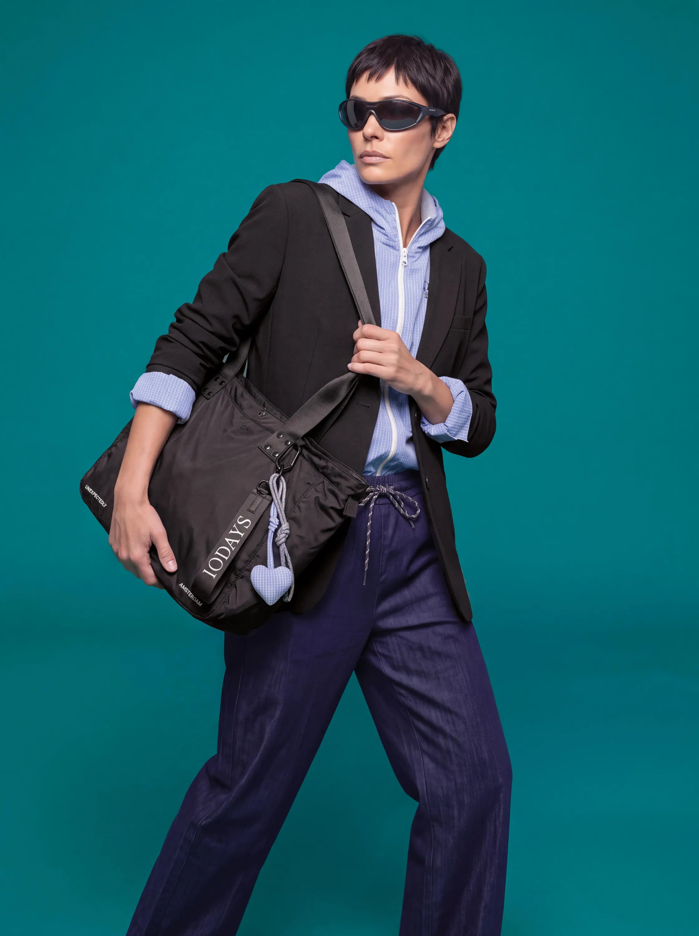 Hose Relaxed Fit aus Chambray