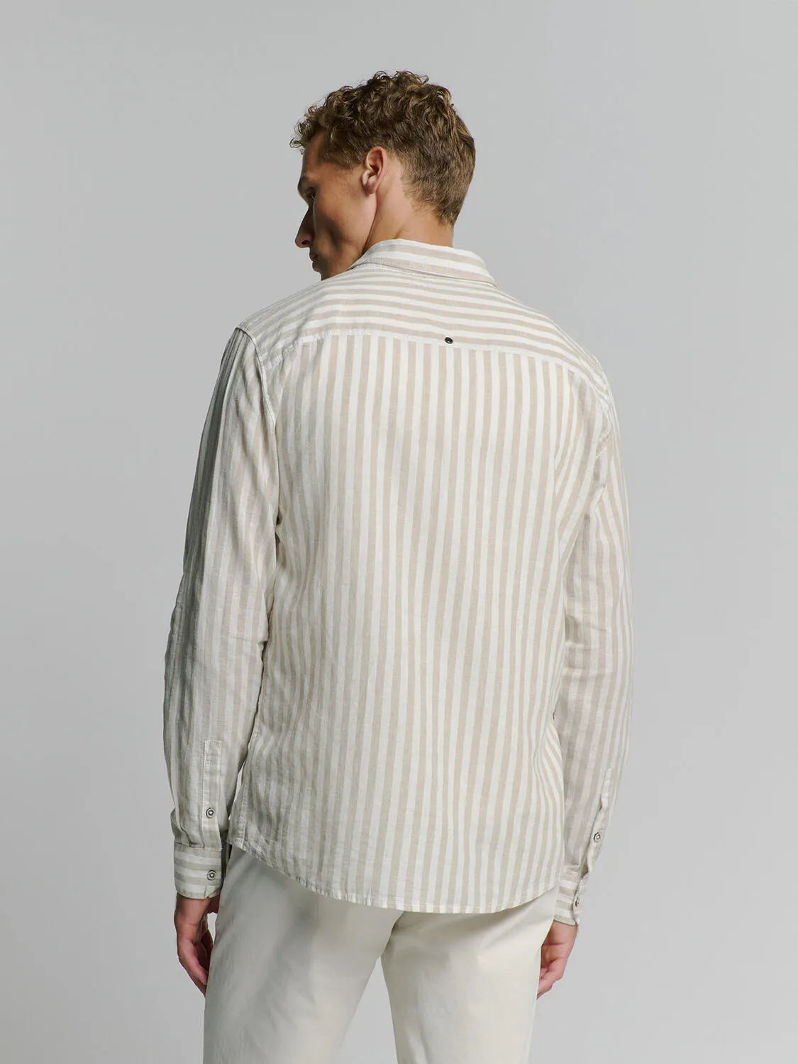 Leinenhemd gestreift Regular Fit