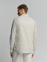 Leinenhemd gestreift Regular Fit