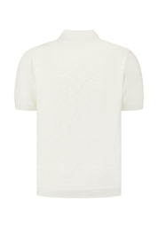 Strick-Poloshirt aus Baumwolle