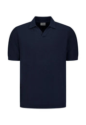 Strick-Poloshirt aus Baumwolle