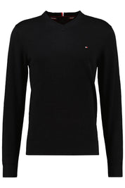 Feiner Strickpullover mit V-Ausschnitt