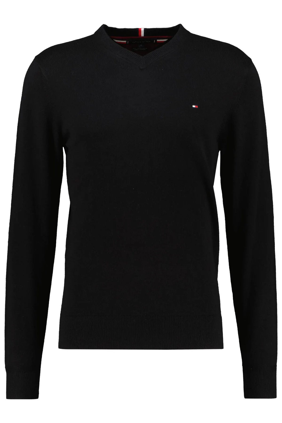 Feiner Strickpullover mit V-Ausschnitt
