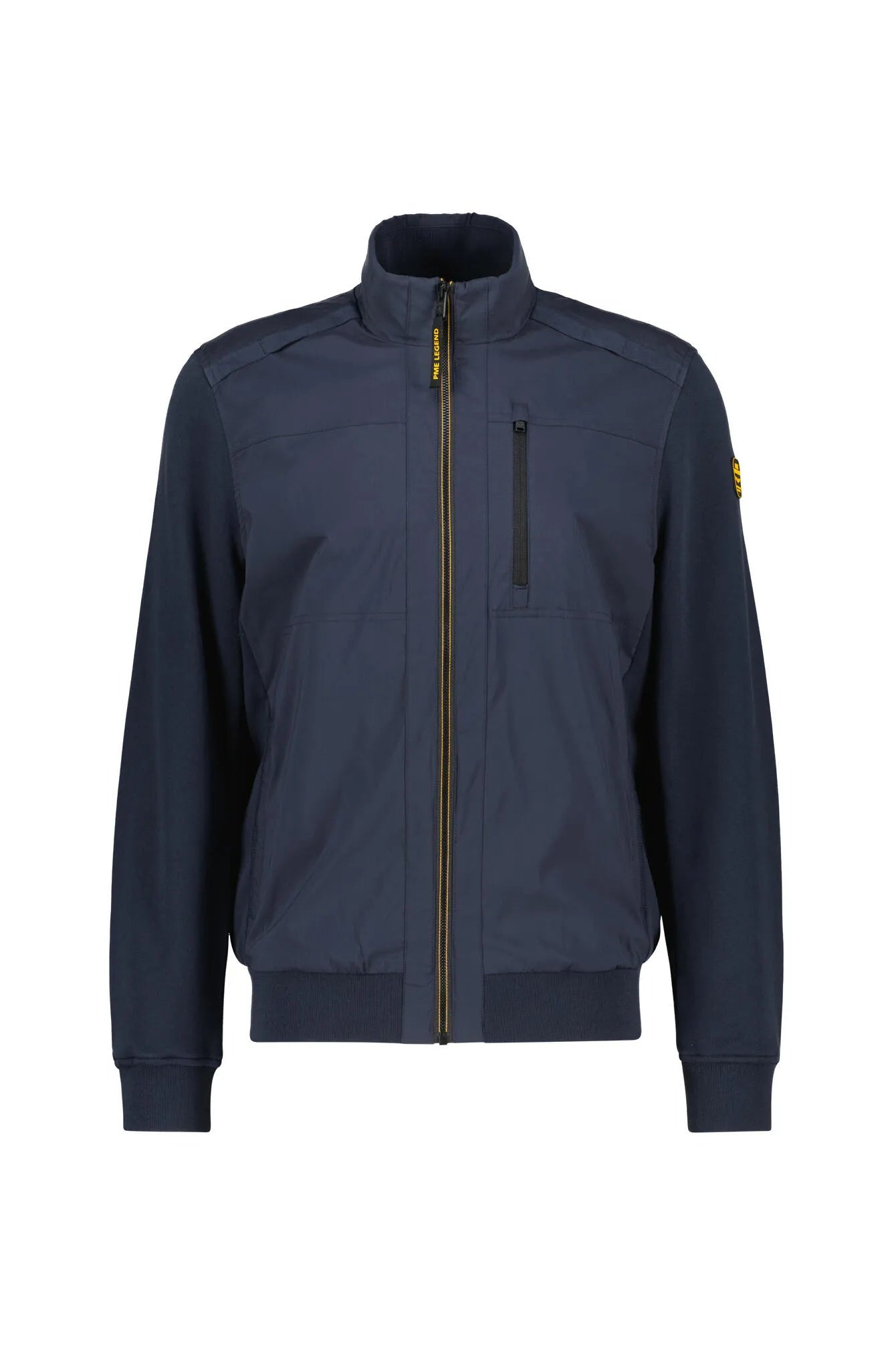 Hybrid-Jacke mit Baumwoll-Nylon-Mix