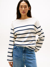 Langarmshirt gestreift