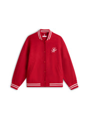 College-Jacke aus Wollmix