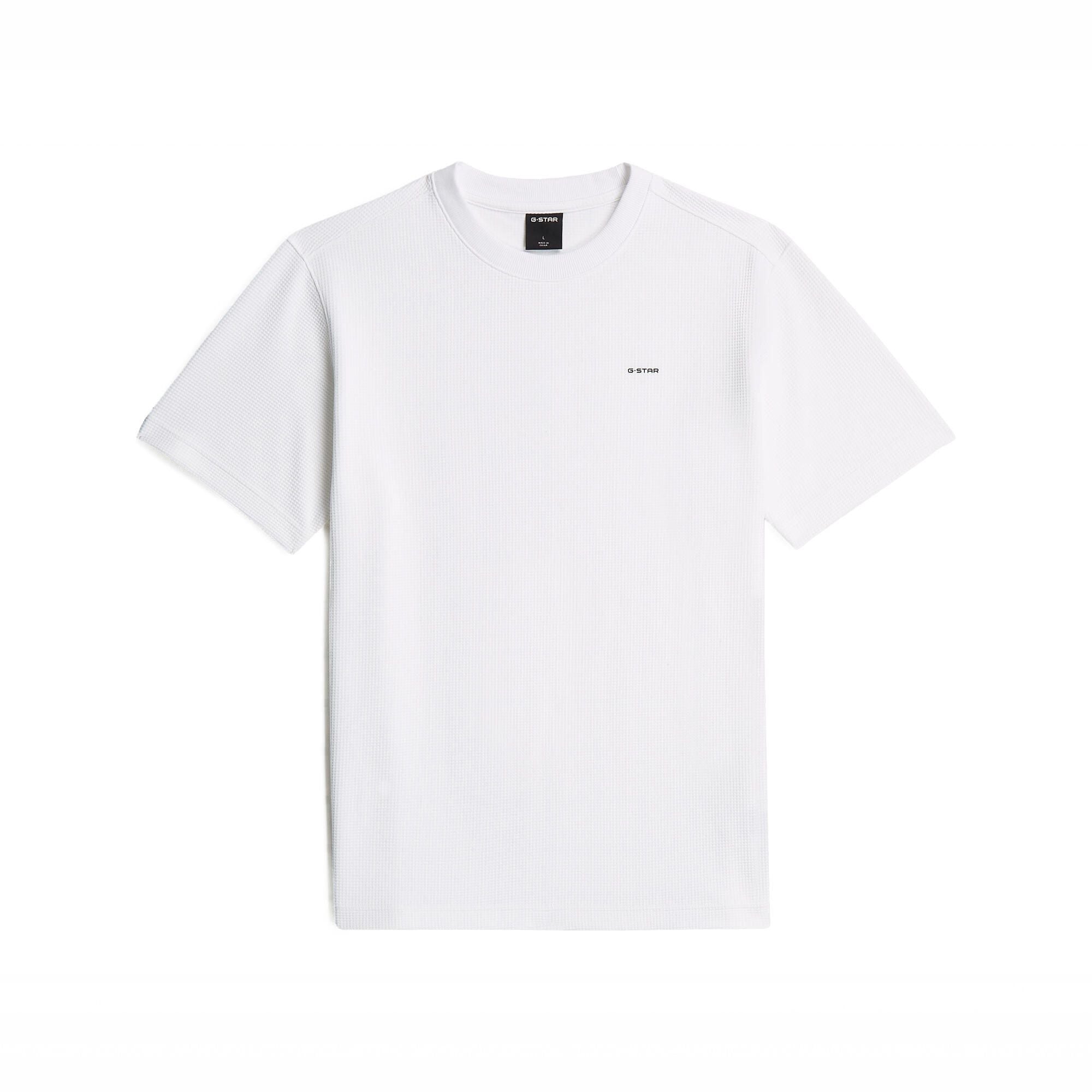 T-Shirt mit Waffelmusteroptik