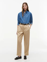 Jeansbluse aus Baumwolle