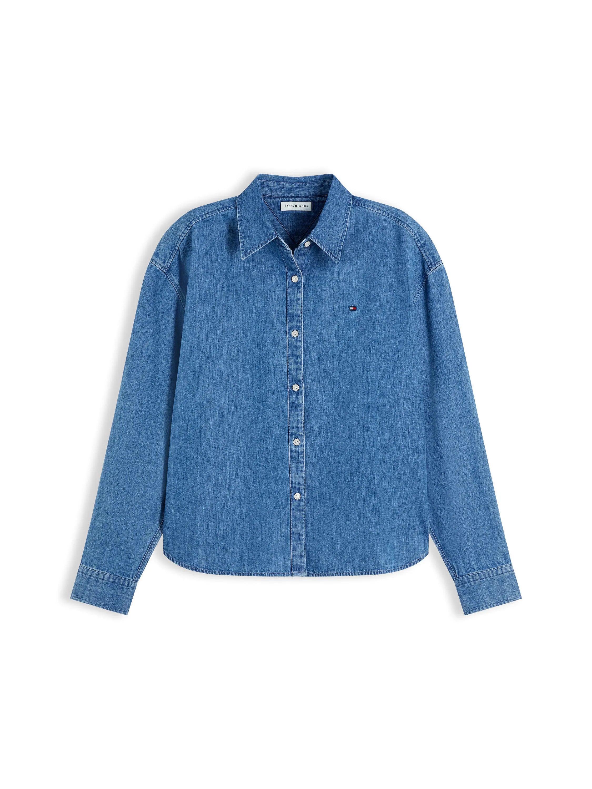 Jeansbluse aus Baumwolle