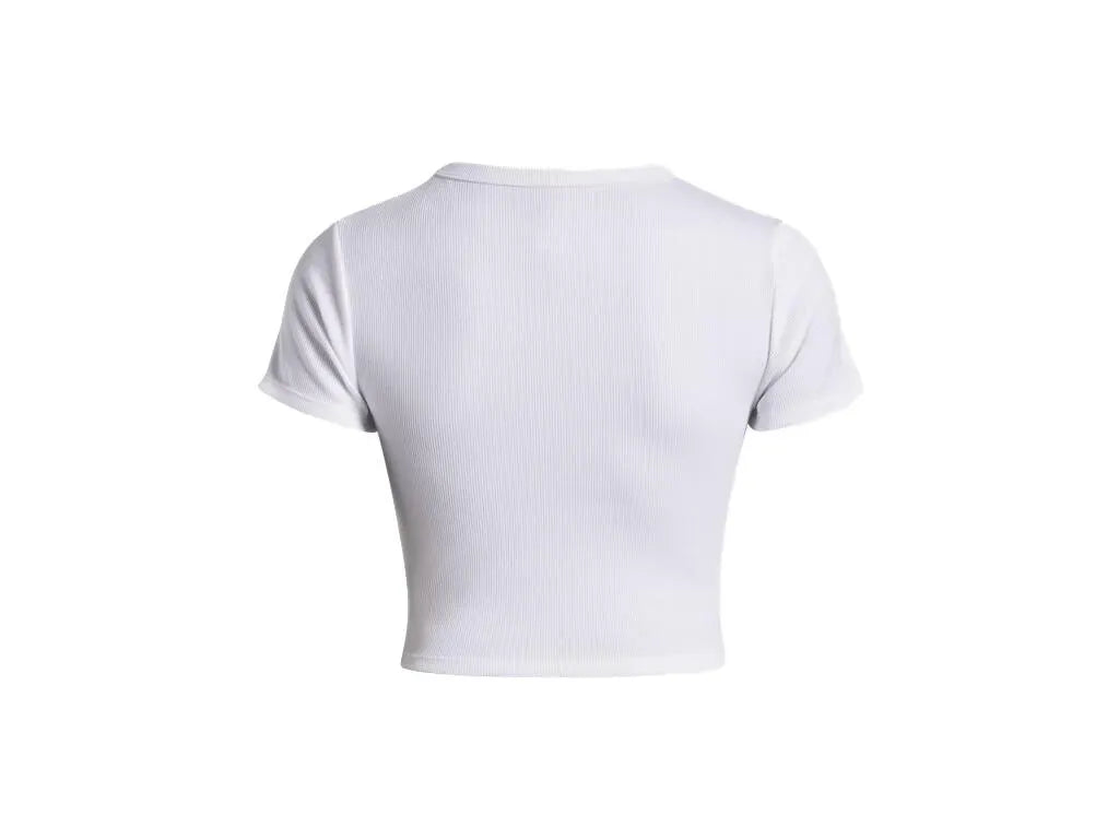 T-Shirt cropped aus Baumwollmix