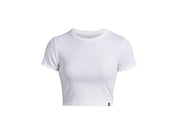 T-Shirt cropped aus Baumwollmix