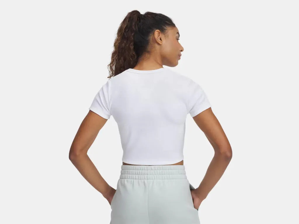 T-Shirt cropped aus Baumwollmix