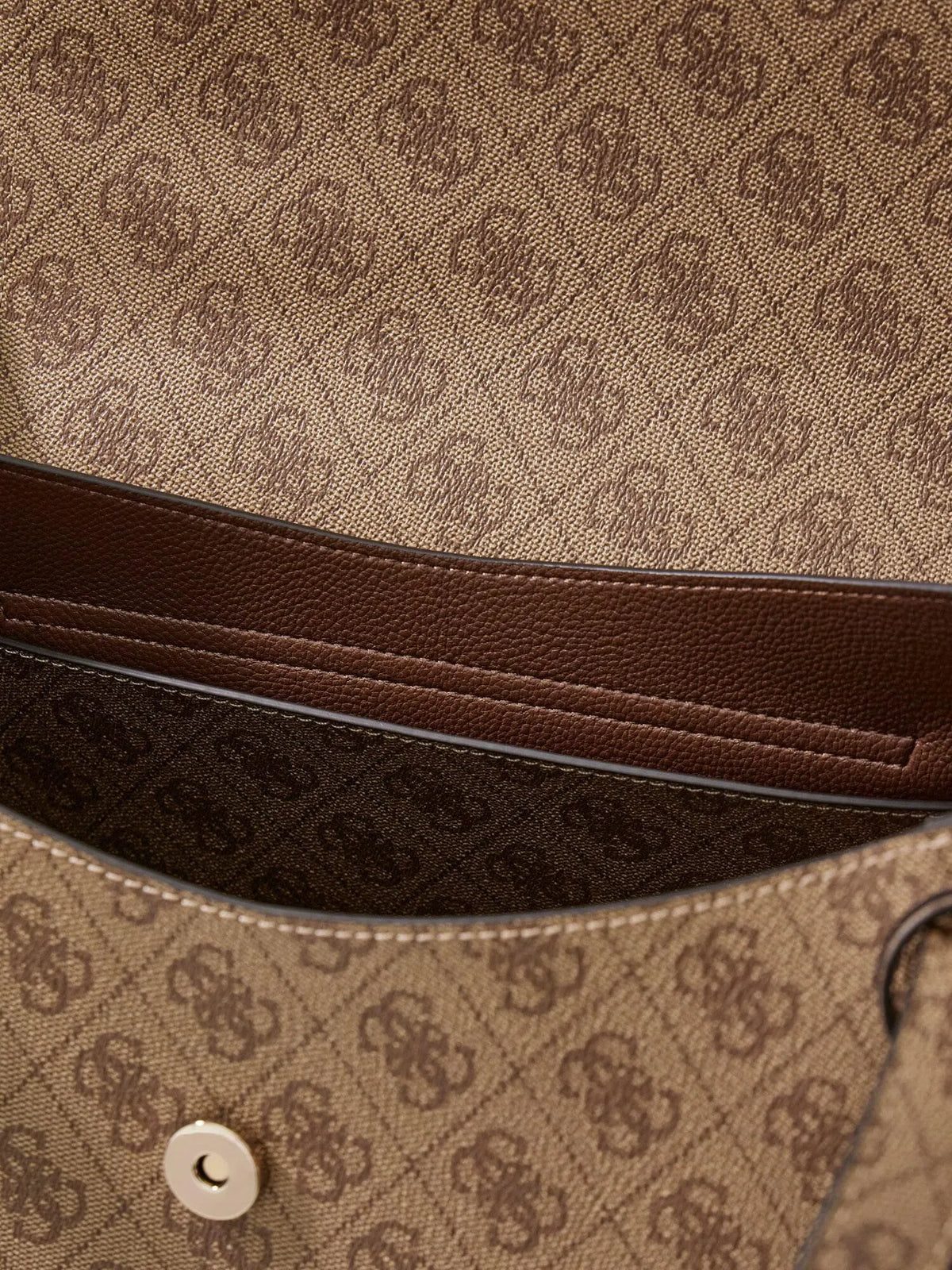 Schultertasche mit Logoprint