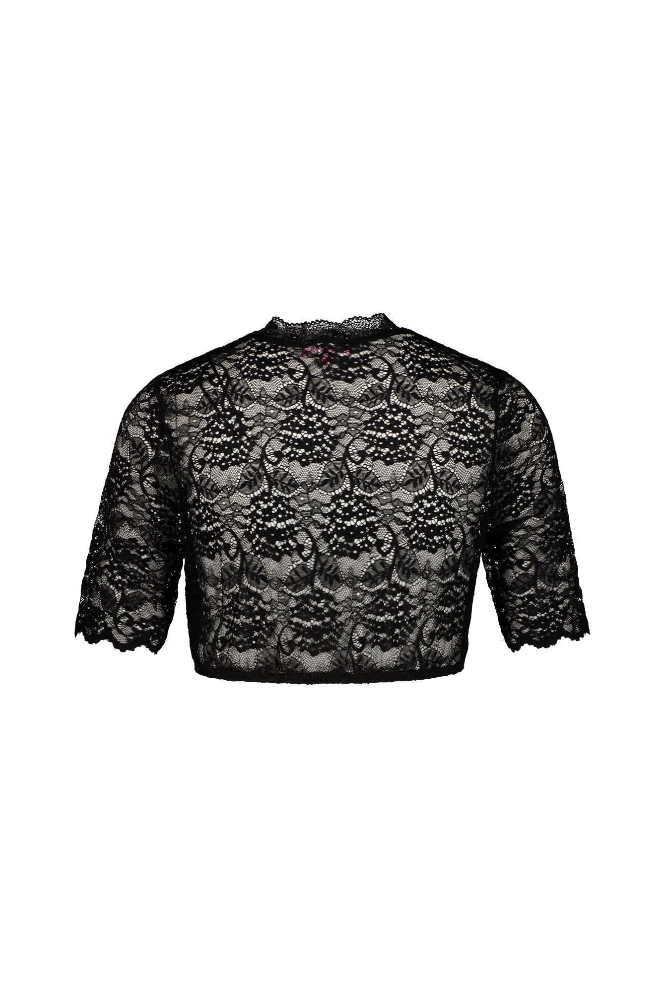 Dirndlbluse mit Spitzen-Details