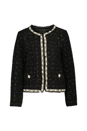 Karierte Bouclé-Jacke